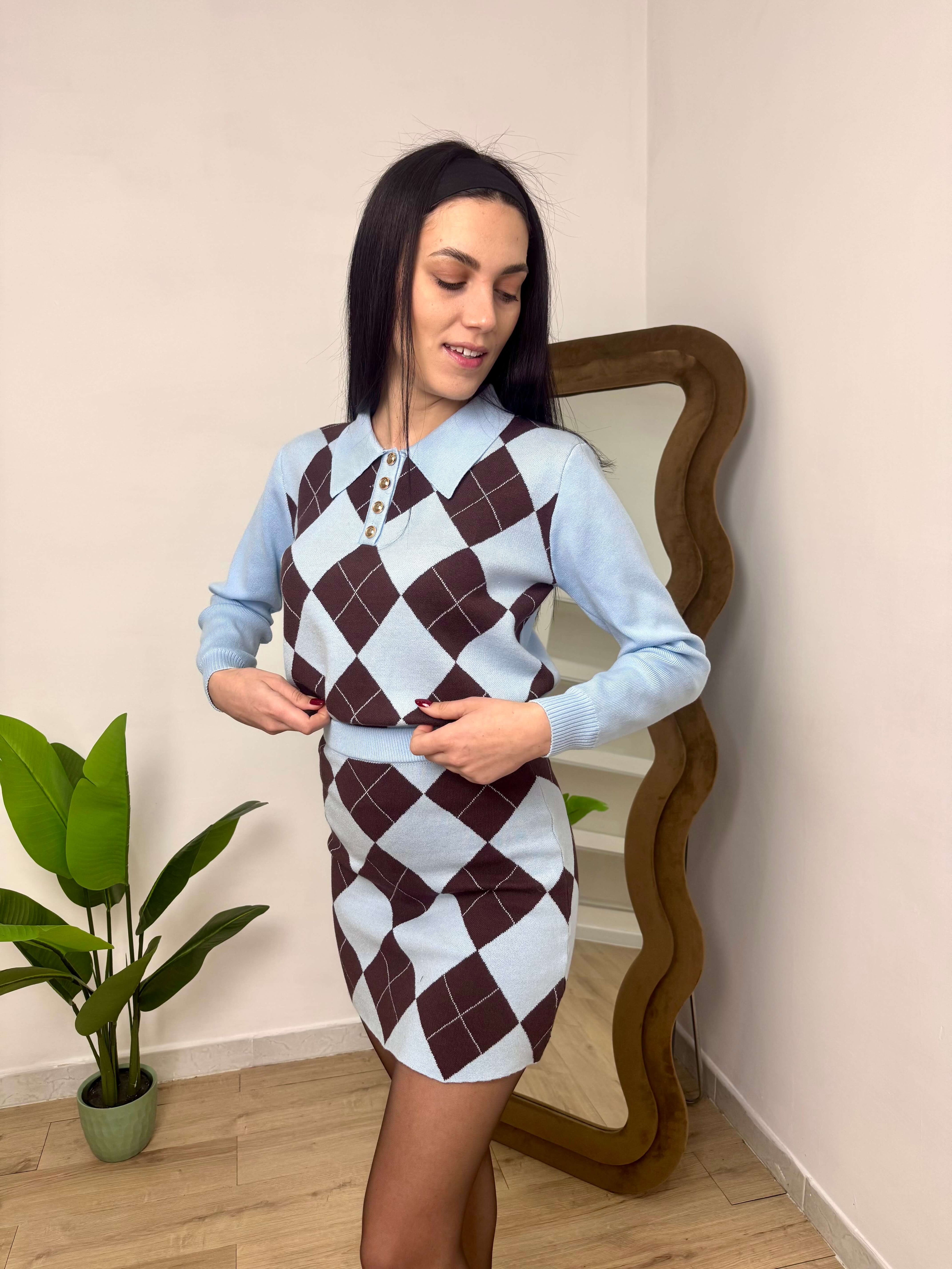 Coordinato Romble azzurro