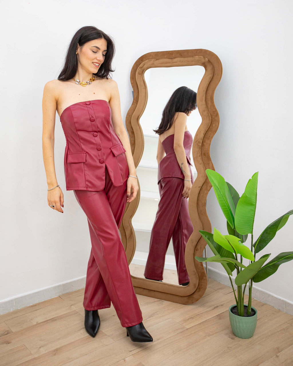 Coordinato Dakota burgundy